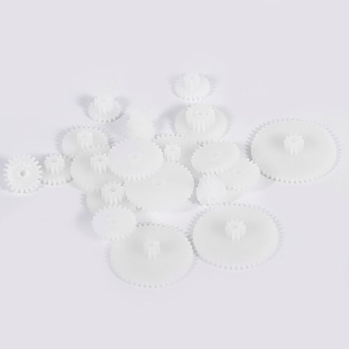 NYSUZHOUJI Plastikgetriebe Kits Set Handwork Typ Technologie Ersatzteile Ausrüstung 19pcs Weiß 9G Modul 0,5 Gang für Autos Roboter von NYSUZHOUJI