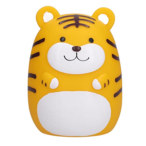 NYSUZHOUJI Tiger Bank Schöne Schweinebank Spielzeuggeld Geldsparkasten PVC Schlafzimmer Studienbüro Souvenirs Piggy Bank (1488 Gelbfett Tiger) von NYSUZHOUJI