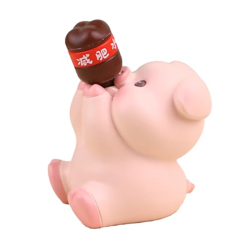 Niedliche Tierfigur entzückendes Harzspielzeug für einige Leute Desktop Dekoration (Schwein) von NYSUZHOUJI