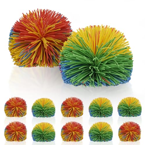 12 Wuschelball, Bunte Jonglierbälle Kinder, Bequeme und Weiche Silikon Squeeze Ball, Geeignet für Mitgebsel Kindergeburtstag, Strandspiele, Stressabbau im Büro 12 Wuschelball, Bunte Jonglierbälle Kinder, Bequeme und Weiche Silikon Squeeze Ball, Geeignet für Mitgebsel Kindergeburtstag, Strandspiele, Stressabbau im Büro von NYTGAH