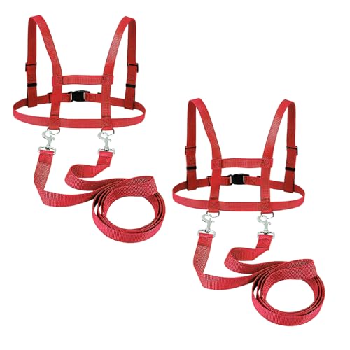 2 Stück Pferdeleine zum Spielen für Kinder,Pferdegeschirr für Kinder für Jungen und Mädchen Rollenspiele,Outdoor Pferdeleine Kinder für ab 3 Jahren,Geeignet für Kindergurte,Sicherheitsseile(Rot) 2 Stück Pferdeleine zum Spielen für Kinder,Pferdegeschirr für Kinder für Jungen und Mädchen Rollenspiele,Outdoor Pferdeleine Kinder für ab 3 Jahren,Geeignet für Kindergurte,Sicherheitsseile(Rot) von NYTGAH