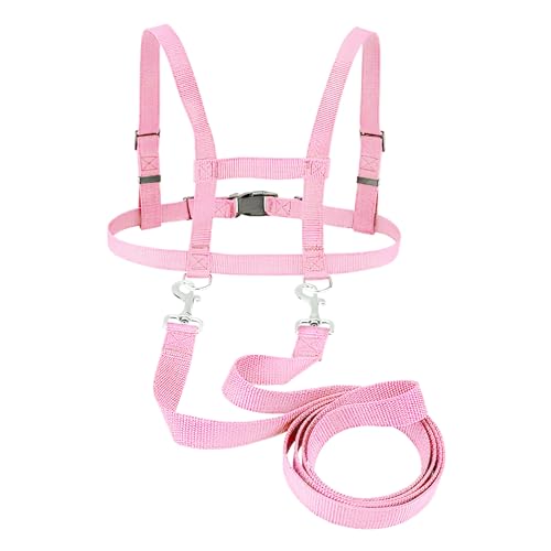 Pferdeleine zum Spielen für Kinder,Pferdegeschirr für Kinder für Jungen und Mädchen Rollenspiele,Outdoor Pferdeleine für ab 3 Jahren,für Kindergurte,Sicherheitsseile (Rosa) von NYTGAH