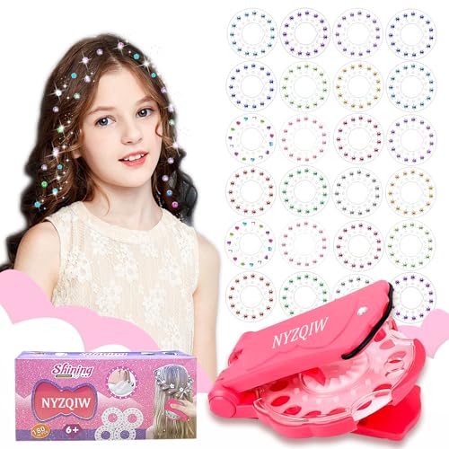 NYZQIW Hair Bedazzler Kit mit 360 Hair Gemstone,Diamond Hair Machine Hair Gemstone Styler,Glitzersteine Haare Maschine,Auffällig Glam Styling-Werkzeug Für Mädchen Kinder Geburtstag Geschenke (360) NYZQIW Hair Bedazzler Kit mit 360 Hair Gemstone,Diamond Hair Machine Hair Gemstone Styler,Glitzersteine Haare Maschine,Auffällig Glam Styling-Werkzeug Für Mädchen Kinder Geburtstag Geschenke (360) von NYZQIW