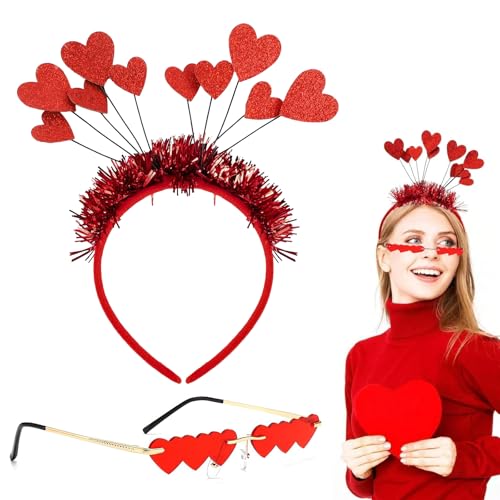Herz Stirnband Glitzer Herz Haarreif Herz Rot Karneval Amor Kostüm Brille Zubehör Heart Headband Herz Haarreif Rot,Für Valentinstag Hochzeit Geburtstag Festival Party. Herz Stirnband Glitzer Herz Haarreif Herz Rot Karneval Amor Kostüm Brille Zubehör Heart Headband Herz Haarreif Rot,Für Valentinstag Hochzeit Geburtstag Festival Party. von NYZQIW