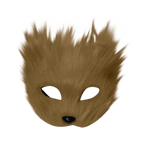 NZDFH Halloween Masken, Masken für Maskerade Partys, Halbes Gesicht Requisiten für Männer und Frauen Gesichtsmasken, Halloween Fuchs-Simulationsmaske NZDFH Halloween Masken, Masken für Maskerade Partys, Halbes Gesicht Requisiten für Männer und Frauen Gesichtsmasken, Halloween Fuchs-Simulationsmaske von NZDFH