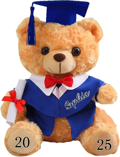 NZDFH Personalisierte Bachelor Geschenk mit Namen & Jahr - Teddybär mit Doktorhut, Individuelles Abschlussgeschenk für Abitur 2025, Prüfung Bestanden | Kreatives Schulabschluss-Geschenk für Schüler NZDFH Personalisierte Bachelor Geschenk mit Namen & Jahr - Teddybär mit Doktorhut, Individuelles Abschlussgeschenk für Abitur 2025, Prüfung Bestanden | Kreatives Schulabschluss-Geschenk für Schüler von NZDFH