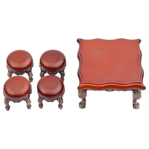 5pcs/festgelegt Miniaturpuppenhouses Tabelle Und Stuhl Set Modellmöbel Für Handwerksprojekte Und Verbesserung Der Dekore Der Miniatur Szene 5pcs/festgelegt Miniaturpuppenhouses Tabelle Und Stuhl Set Modellmöbel Für Handwerksprojekte Und Verbesserung Der Dekore Der Miniatur Szene von NZHBOAM