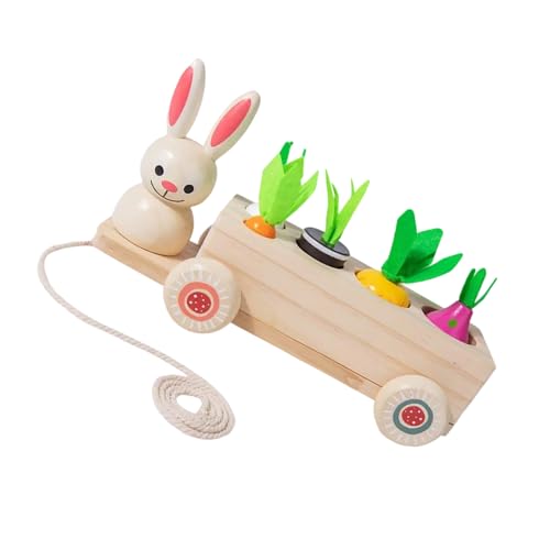 Lebendige Hölzerne Kaninchen Ziehen Spielzeug In Kombination Mit Karottenpflückernaktivitäten Die Feine Motorische Fähigkeiten Und Pädagogische Spaß Für Kinder Vorschulalter Fördern Lebendige Hölzerne Kaninchen Ziehen Spielzeug In Kombination Mit Karottenpflückernaktivitäten Die Feine Motorische Fähigkeiten Und Pädagogische Spaß Für Kinder Vorschulalter Fördern von NZHBOAM