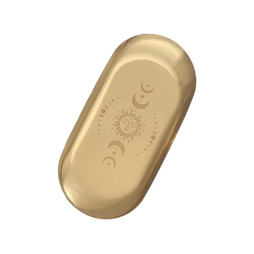 NZHBOAM Dekorative Tablett Oval Tablett Schmuck Tablett Pentakelschale Kosmetische Tablett Serviettenschale Kerzenhalterschale Für Wohnzimmer von NZHBOAM
