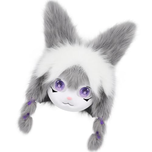 NZHBOAM Pelzige Animalkopf Kaninchen Fursuit Schnittmaske Halloween Masquerade Cosplay Kostüm Requisiten Kaninchen Kopfbedeckung Für Kinder Erwachsene Halloween Masquerade Cosplay Kostüms Requisiten NZHBOAM Pelzige Animalkopf Kaninchen Fursuit Schnittmaske Halloween Masquerade Cosplay Kostüm Requisiten Kaninchen Kopfbedeckung Für Kinder Erwachsene Halloween Masquerade Cosplay Kostüms Requisiten von NZHBOAM
