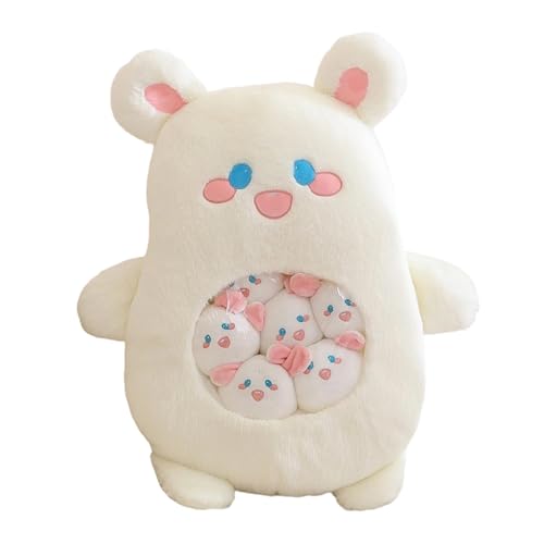 NZHBOAM Schöne Erdbeerfigur Spielzeug Panda Dinosaurier Pelzige Umarmung Puppen Duschgeschenke Waschbare Puppen Für Kleinkindkinder von NZHBOAM