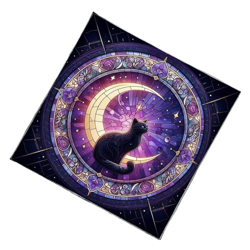 Tarots Tischdecke Altäre Stoffmondkatzen Muster Astrologie Tischdecke Göttlichkeit Karten Tuch Wandteppich Wanddekoration von NZHBOAM