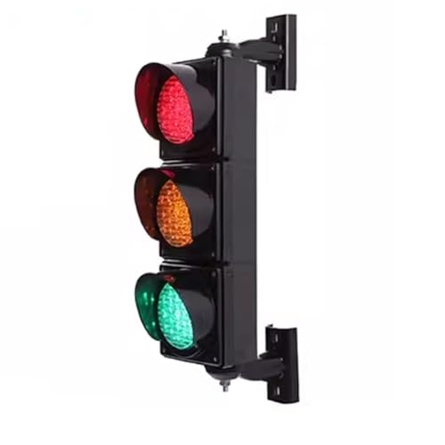 NZVZGKTNTW 100 Mm/4' LED-Ampellampe, PC-Gehäuse, Wasserdicht for Den Außenbereich, Mit Fernbedienung/Zeitsteuerung/Niveauregelung, Verkehrszeichen for Kraftfahrzeuge Und Fußgänger(Controllers) von NZVZGKTNTW