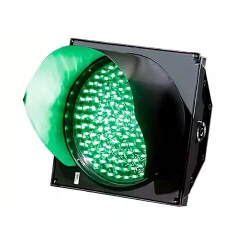 NZVZGKTNTW 200 Mm/300 Mm/400 Mm Rotes Rundes Licht, Feste Ampel Mit PC-Gehäuse, Kann Horizontal Und Vertikal Installiert Werden, for Die Fahrschule(Green,300mm) von NZVZGKTNTW