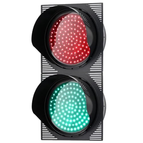 NZVZGKTNTW 200-mm-LED-Ampel, Industrielle LED-Signallampe, PC-Gehäuse, Kann Horizontal/Vertikal Montiert Werden, for Fabrikwerkstätten, Lagerhallen Oder Verkehrskontrollen(300mm) von NZVZGKTNTW