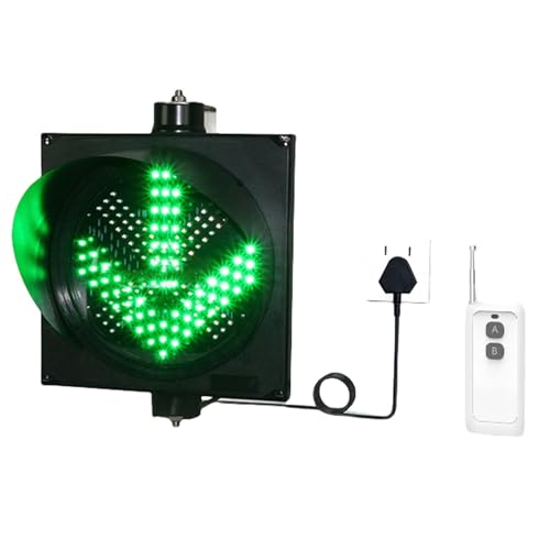 NZVZGKTNTW 300 Mm Rotes Kreuz, Grünes Pfeilsignallicht, LED-Ampellampe, Dimmen Per Fernbedienung, Plug-and-Play, Geeignet for Einkaufszentren/Lagerhallen/Parkspuren(100m Remote Control) von NZVZGKTNTW