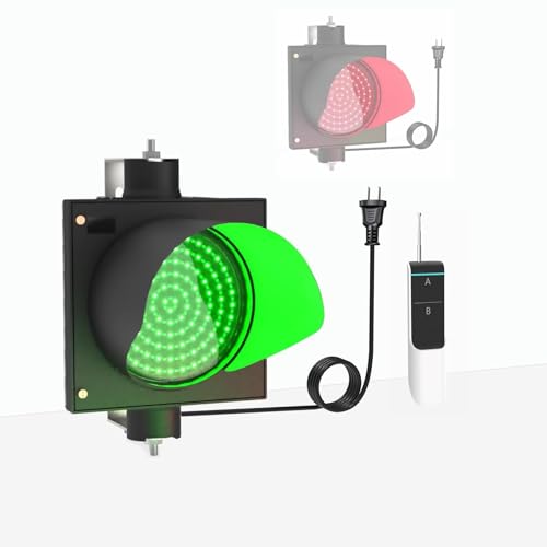 NZVZGKTNTW AC 100–240 V, Rot/grünes Stop-and-Go-Licht, PC-Gehäuse, Wasserdicht, IP54, Anzeige-Warnleuchte, Einzelmodul, Rot/grüne Ampel Mit Fernbedienung(1000M/3280FT) von NZVZGKTNTW