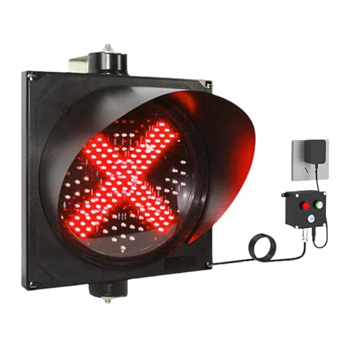 NZVZGKTNTW Ampel, Sicherheitsanzeigebeleuchtung Mit Druckknopfsteuerung, 300 Mm Rote Gabel, Grüne Pfeilsignalleuchte, PC-Gehäuse, for Einkaufszentren/Lagerhallen von NZVZGKTNTW