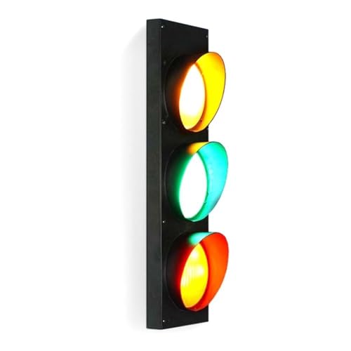 NZVZGKTNTW Bremslichtlampe, Wandmontage Im Industriestil, Dekorative Ampeln, Verkehrsschilder for Autos Und Fußgänger for Drinnen Und Draußen(Single-Sided Wiring Model) von NZVZGKTNTW