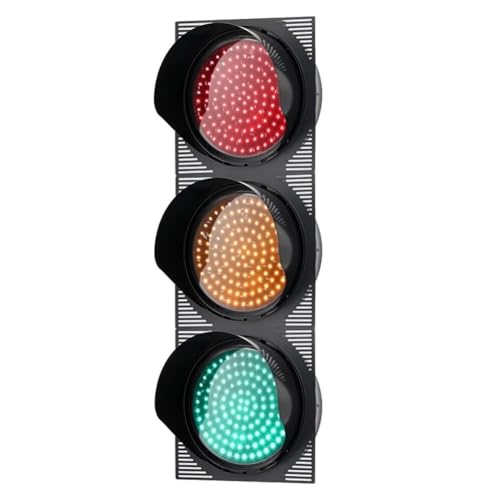 NZVZGKTNTW Industrielle Ampel, 300/400 Mm Leuchtfläche, Fahrspuranzeige, Wasser- Und Staubdichtes Warnlicht, Geeignet for Industrie Und Straße(400mm) von NZVZGKTNTW