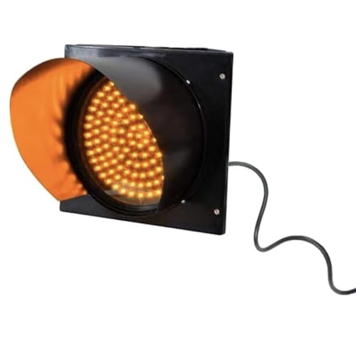 NZVZGKTNTW Industrielle Nachtampel, 220 V Gelbe Ampel, Industrielle LED-Verkehrsampel, Wasserdicht Und Staubdicht, for Fahrspuren, Mautstellen, Parkplätze(300mm-220V) von NZVZGKTNTW