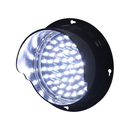 NZVZGKTNTW LED-Verkehrsampel, Weiße LED-Verkehrssignallampe, IP67 Wasserdicht + PC-Gehäuse, Geeignet for Außengaragen, Docks, Straßen Und Restaurantdekorationen(Dc24v,125mm/5in) von NZVZGKTNTW
