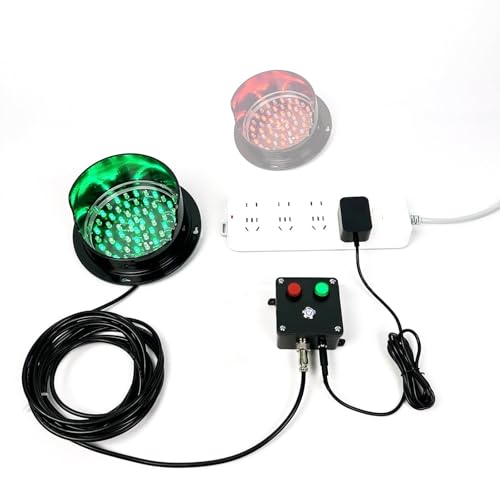 NZVZGKTNTW Rot/Grün Stop and Go Licht, Ampel Wandleuchte Mit Controller LED PC Gehäuse Wasserdicht IP53 Industriewarnleuchten(240v,100mm/4in) von NZVZGKTNTW