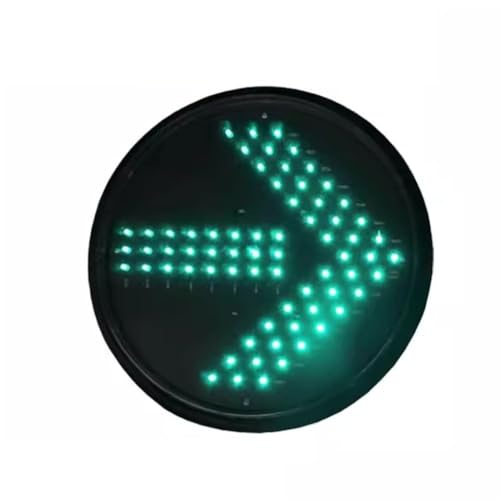 NZVZGKTNTW Runde Gelbe Ampel, Pfeilampel for Mautstellen, wasserdichte LED-Ampel, Autowaschanlagen, Einkaufszentren, Parkspur(Green,200mm) von NZVZGKTNTW