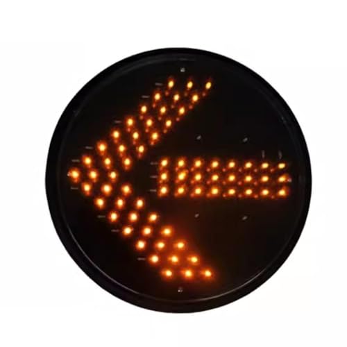 NZVZGKTNTW Runde Gelbe Ampel, Pfeilampel for Mautstellen, wasserdichte LED-Ampel, Autowaschanlagen, Einkaufszentren, Parkspur(Yellow,200mm) von NZVZGKTNTW