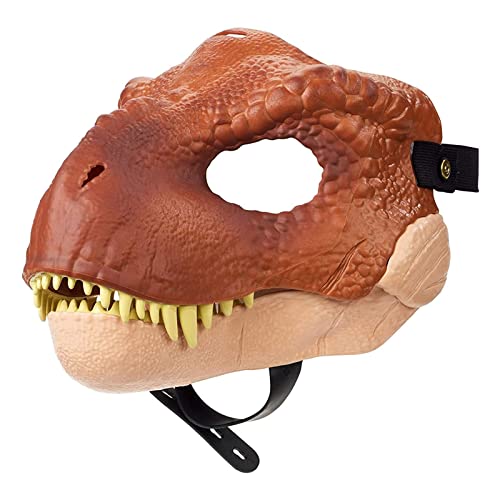 NZXVSE Dinosaurier-Maske mit offenem Kiefer, vom Film inspirierte realistische Textur und Farbe, Augen- und Nasenöffnungen und sicherer Riemen, Welt-Legacy-Velociraptor-Dinosaurier-Brüllmaske für von NZXVSE