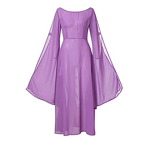 NZYIHAO Blitzangebote des tages Mittelalter Kleid Damen Renaissance Kleidung, Trompetenärmel Halloween Cosplay Karneval Kostüm, Lange Retro Partykleid, von NZYIHAO