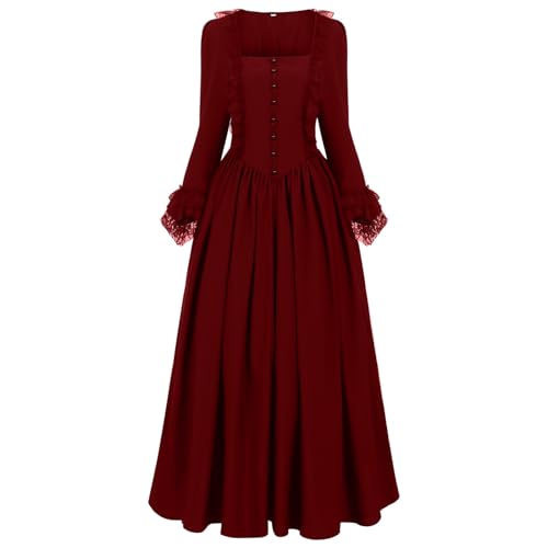 NZYIHAO Damen Halloween Kleid Gothic Kleidung Vintage Hexenkostüm Renaissance Kostüme Flare Ärmel Abendkleider Vampir Cosplay Karneval Kostüme Schnürung Mittelalter Kleider Steampunk Cocktailkleid NZYIHAO Damen Halloween Kleid Gothic Kleidung Vintage Hexenkostüm Renaissance Kostüme Flare Ärmel Abendkleider Vampir Cosplay Karneval Kostüme Schnürung Mittelalter Kleider Steampunk Cocktailkleid von NZYIHAO
