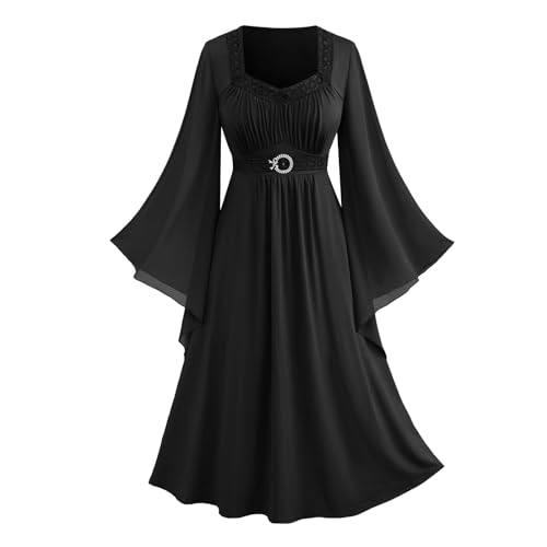 NZYIHAO Halloween Kostüm Damen,Damen Renaissance Mittelalter Kleid Gothic Kleidung Viktorianische Mesh Mittelalterliche Ballkleider Maskerade Fasching Karneval Halloween Cosplay Kostüm von NZYIHAO