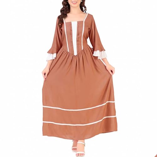 NZYIHAO Mittelalter Kleidung Damen Renaissance Kostüm Viktorianisches Kleid Karneval Kostüme Festliche Lockere Maxikleid Gothic Kleider NZYIHAO Mittelalter Kleidung Damen Renaissance Kostüm Viktorianisches Kleid Karneval Kostüme Festliche Lockere Maxikleid Gothic Kleider von NZYIHAO