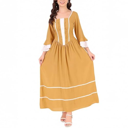 NZYIHAO Mittelalter Kleidung Damen Renaissance Kostüm Viktorianisches Kleid Karneval Kostüme Festliche Lockere Maxikleid Gothic Kleider NZYIHAO Mittelalter Kleidung Damen Renaissance Kostüm Viktorianisches Kleid Karneval Kostüme Festliche Lockere Maxikleid Gothic Kleider von NZYIHAO