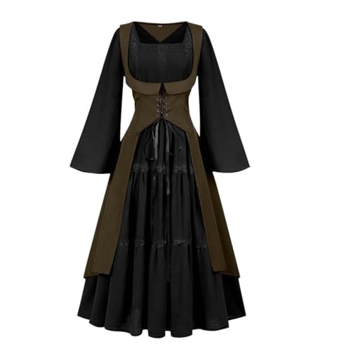 NZYIHAO Mittelalter Renaissance Kostüme Kleid Damen Gothic Kleidung Steampunk Vintage Kleider Karneval Kostüm Piraten Cosplay Outfit mit Schnürsenkel für Fasching Halloween NZYIHAO Mittelalter Renaissance Kostüme Kleid Damen Gothic Kleidung Steampunk Vintage Kleider Karneval Kostüm Piraten Cosplay Outfit mit Schnürsenkel für Fasching Halloween von NZYIHAO