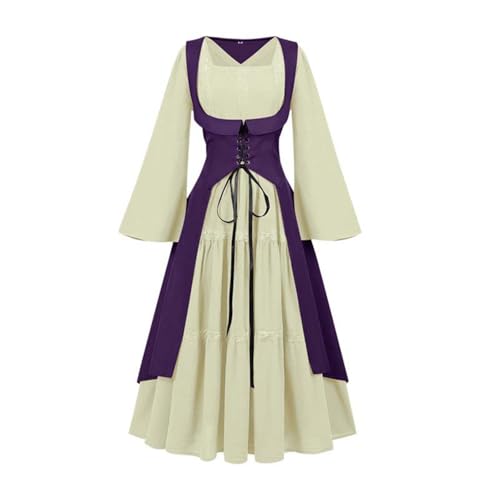 NZYIHAO Mittelalter Renaissance Kostüme Kleid Damen Gothic Kleidung Steampunk Vintage Kleider Karneval Kostüm Piraten Cosplay Outfit mit Schnürsenkel für Fasching Halloween NZYIHAO Mittelalter Renaissance Kostüme Kleid Damen Gothic Kleidung Steampunk Vintage Kleider Karneval Kostüm Piraten Cosplay Outfit mit Schnürsenkel für Fasching Halloween von NZYIHAO