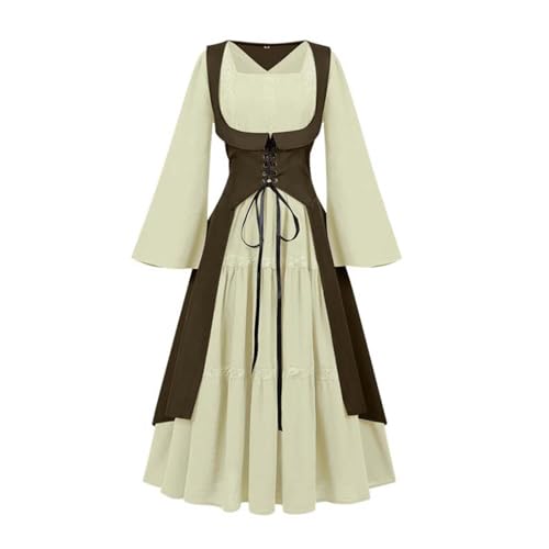 NZYIHAO Mittelalter Renaissance Kostüme Kleid Damen Gothic Kleidung Steampunk Vintage Kleider Karneval Kostüm Piraten Cosplay Outfit mit Schnürsenkel für Fasching Halloween NZYIHAO Mittelalter Renaissance Kostüme Kleid Damen Gothic Kleidung Steampunk Vintage Kleider Karneval Kostüm Piraten Cosplay Outfit mit Schnürsenkel für Fasching Halloween von NZYIHAO