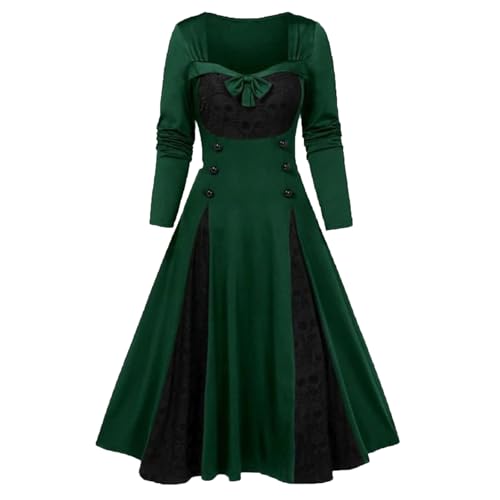 NZYIHAO Renaissance Kostüm Frauen mit Langarm Gothic Kleid Damen Mittelalter Kleidung für Halloween Karneval Patchwork Renaissance Kostüm Viktorianisches Kleider NZYIHAO Renaissance Kostüm Frauen mit Langarm Gothic Kleid Damen Mittelalter Kleidung für Halloween Karneval Patchwork Renaissance Kostüm Viktorianisches Kleider von NZYIHAO