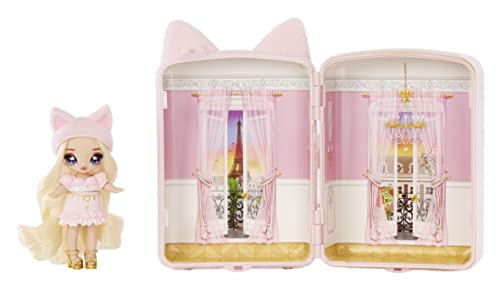 Na! Na! Na! Surprise Mini Rucksack mit Amelie Laurent Modepuppe - Fuzzy Pink Kitty Rucksack - Für Kinder und Sammler ab 5 Jahren von Na! Na! Na! Surprise