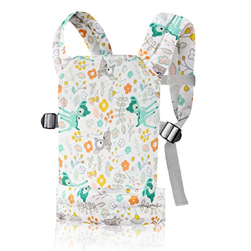 Nabance Puppentrage Baumwolle Puppentragetasche Vorne und Hinten Puppentrage Kinder für Kuscheltiere Verstellbare Träger Geschenk für Kinder, Geburtstagsgeschenk Kinder Spielzeug-Sika Rotwild Nabance Puppentrage Baumwolle Puppentragetasche Vorne und Hinten Puppentrage Kinder für Kuscheltiere Verstellbare Träger Geschenk für Kinder, Geburtstagsgeschenk Kinder Spielzeug-Sika Rotwild von Nabance