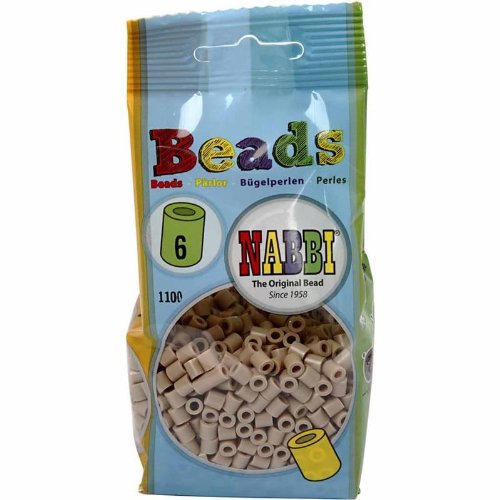 Nabbi Bügelperlen 1.100 Stück beige von Nabbi
