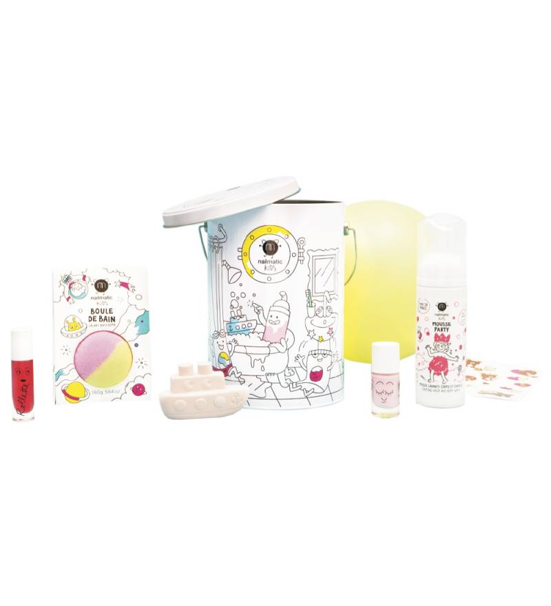 Nailmatic Badeset - Eimer m. Lip Gloss, Badeset m. Fl. - Nailmatic - One Size - Körperpflegemittel Nailmatic Badeset - Eimer m. Lip Gloss, Badeset m. Fl. - Nailmatic - One Size - Körperpflegemittel von Nailmatic