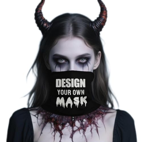 Halloween Maske Personalisierte Gesichtsmaske mit Foto Text Logo, Personalisiertes Gesichtsmaske Bandana für Männer und Frauen, Personalisierte lustige Streichmaske für Halloween und Kostümpartys Halloween Maske Personalisierte Gesichtsmaske mit Foto Text Logo, Personalisiertes Gesichtsmaske Bandana für Männer und Frauen, Personalisierte lustige Streichmaske für Halloween und Kostümpartys von Naispanda