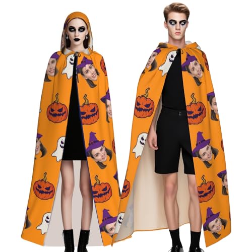Naispanda Personalisiertes Halloween Kapuzenumhang Individueller Umhang mit Fotodruck für Cosplay Kostüm Naispanda Personalisiertes Halloween Kapuzenumhang Individueller Umhang mit Fotodruck für Cosplay Kostüm von Naispanda
