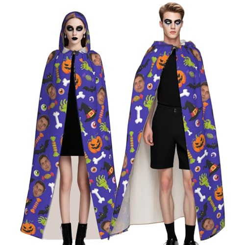 Naispanda Personalisiertes Halloween Kapuzenumhang Individueller Umhang mit Fotodruck für Cosplay Kostüm Naispanda Personalisiertes Halloween Kapuzenumhang Individueller Umhang mit Fotodruck für Cosplay Kostüm von Naispanda
