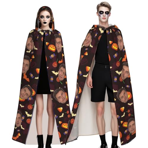 Naispanda Personalisiertes Halloween Kapuzenumhang Individueller Umhang mit Fotodruck für Cosplay Kostüm Naispanda Personalisiertes Halloween Kapuzenumhang Individueller Umhang mit Fotodruck für Cosplay Kostüm von Naispanda