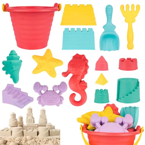 Strandspielzeug für Kinder - Kinder Sandspielzeug umfasst Strand Eimer,Sand Form,Sand Schaufel,Rake,Sand Sieb Schaufeln, Sand Burg Spielzeug für Kinder Jungen Mädchen für Baby ab 2 3 4 5 6 Jahre Strandspielzeug für Kinder - Kinder Sandspielzeug umfasst Strand Eimer,Sand Form,Sand Schaufel,Rake,Sand Sieb Schaufeln, Sand Burg Spielzeug für Kinder Jungen Mädchen für Baby ab 2 3 4 5 6 Jahre von Nalikosty