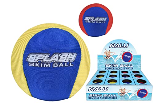 Nalu Sports Splash Water Skim Ball - Bounces On Water - Pool Play - Hours of Fun by Nalu von Nalu