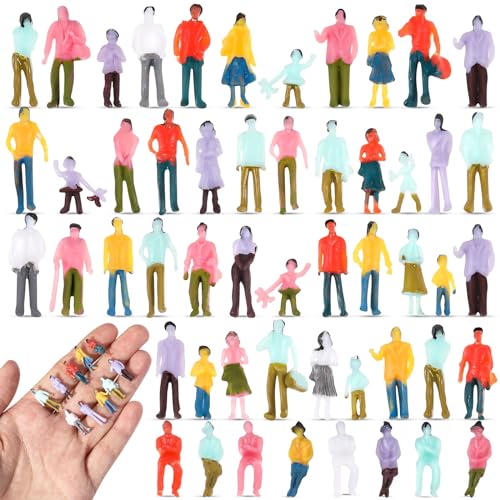 Namalu 200 Stück Miniatur Figuren 1:100 Maßstab, Bemaltes Architekturmodell aus Kunststoff Sitzende und Stehende Miniatur-Figuren Modell mit Verschiedenen Posen Züge für Miniaturszenen Namalu 200 Stück Miniatur Figuren 1:100 Maßstab, Bemaltes Architekturmodell aus Kunststoff Sitzende und Stehende Miniatur-Figuren Modell mit Verschiedenen Posen Züge für Miniaturszenen von Namalu